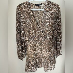 Animal print dynamite dress